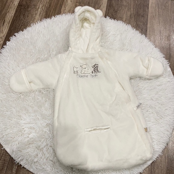 Disney Other - Disney Classic Winnie The Pooh Newborn Snow Suit with bear ears